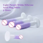 plug anal silicona con ventosa mediano