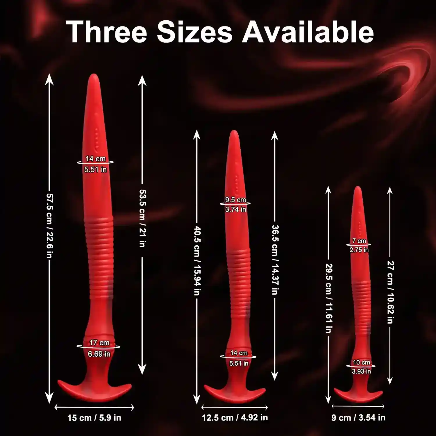 plug anal silicona diferentes tamanos disponibles