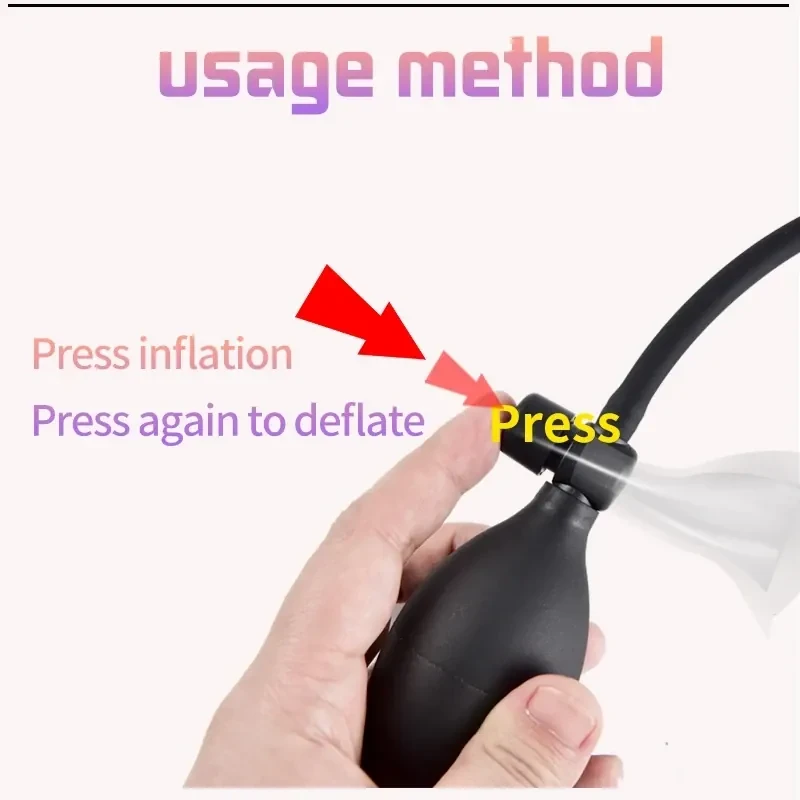 plug anal silicona expandible inflable