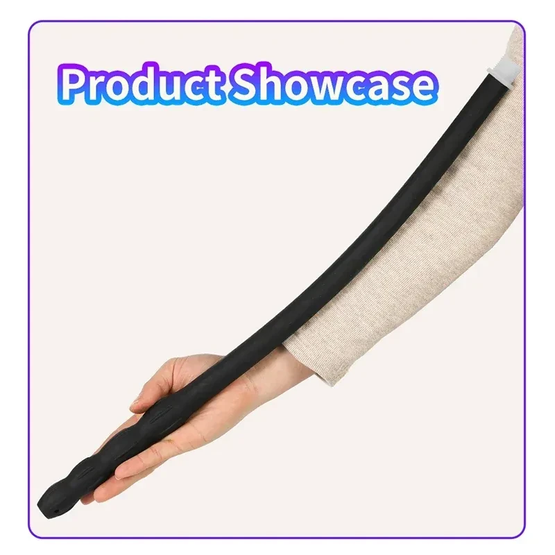 plug anal silicona flexible negro
