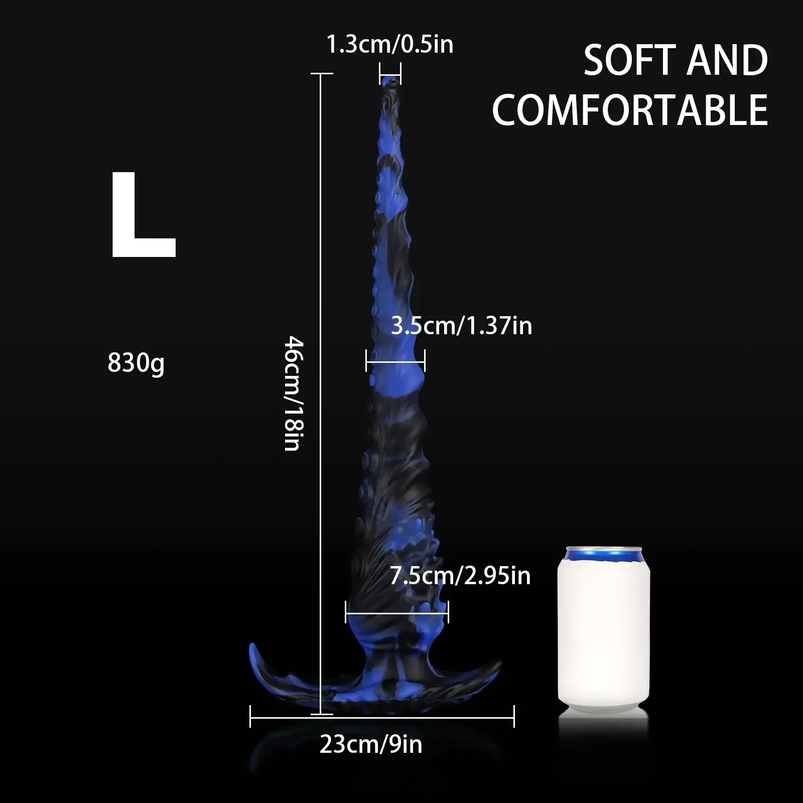 plug anal silicona forma de tentaculo 1