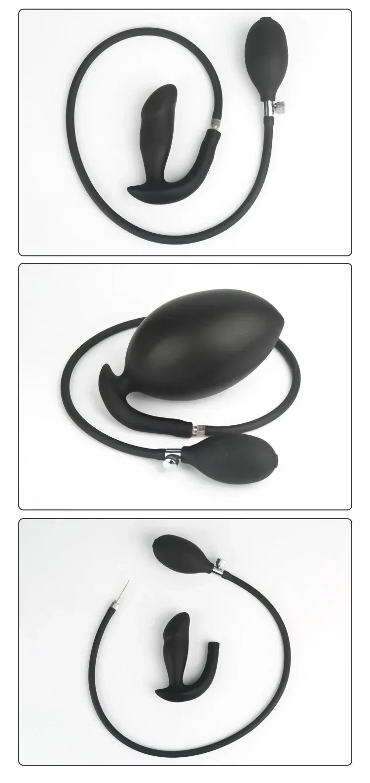 plug anal silicona inflable masculino