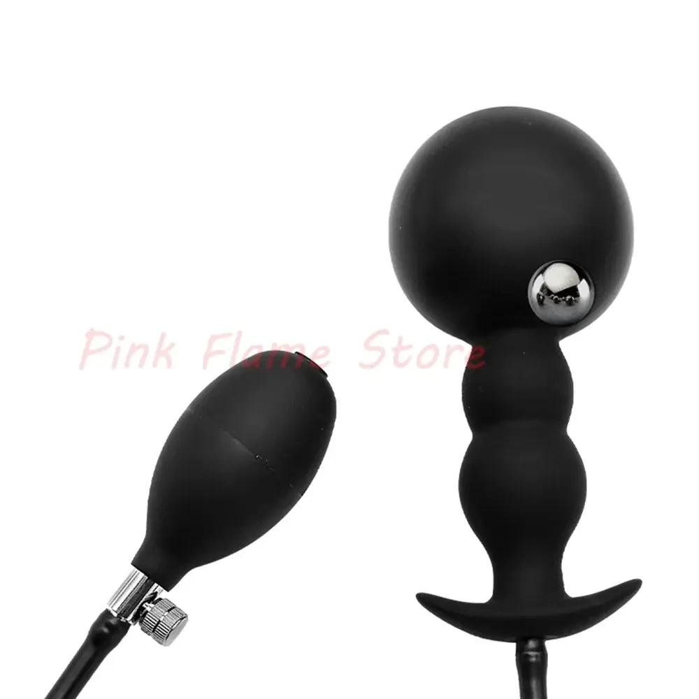 plug anal silicona inflable tamano ajustable