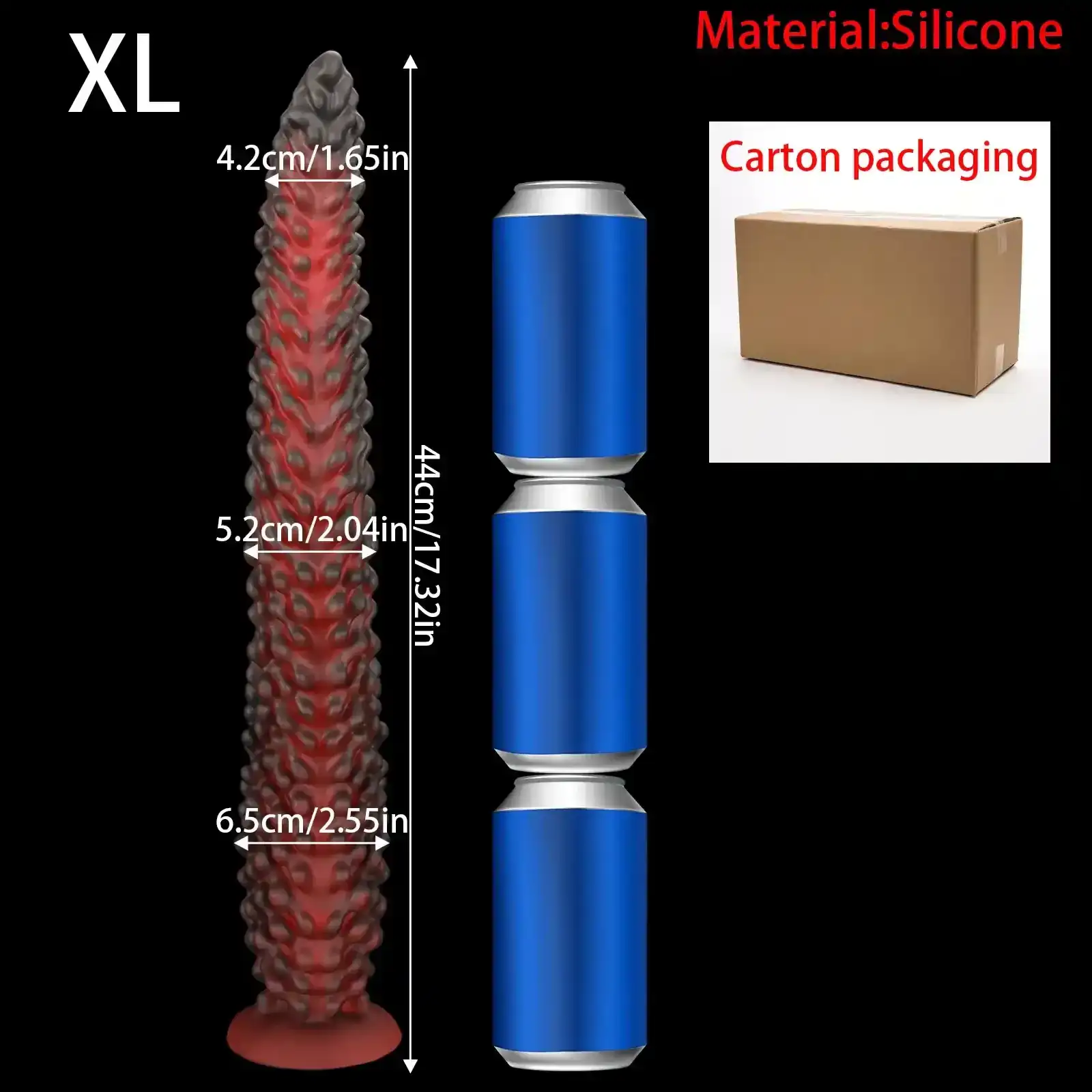 plug anal silicona medica extra largo