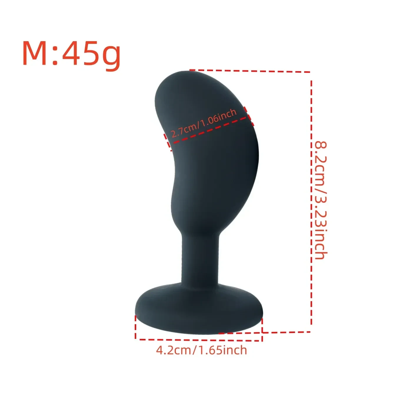 plug anal silicona negra para hombres
