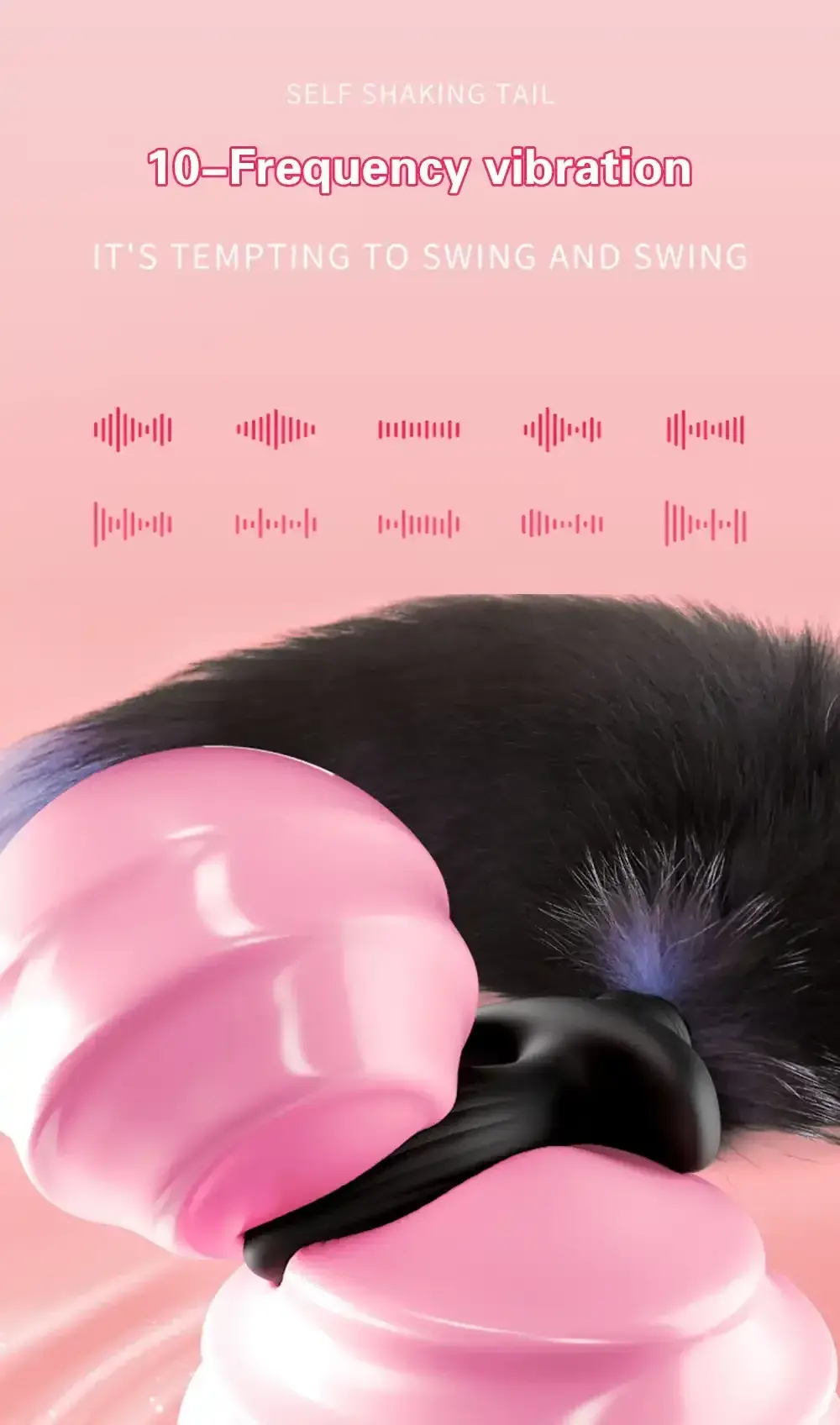 plug anal silicona suave cola zorro