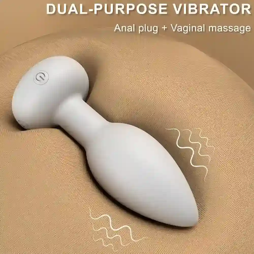 plug anal silicona suave con vibracion 3