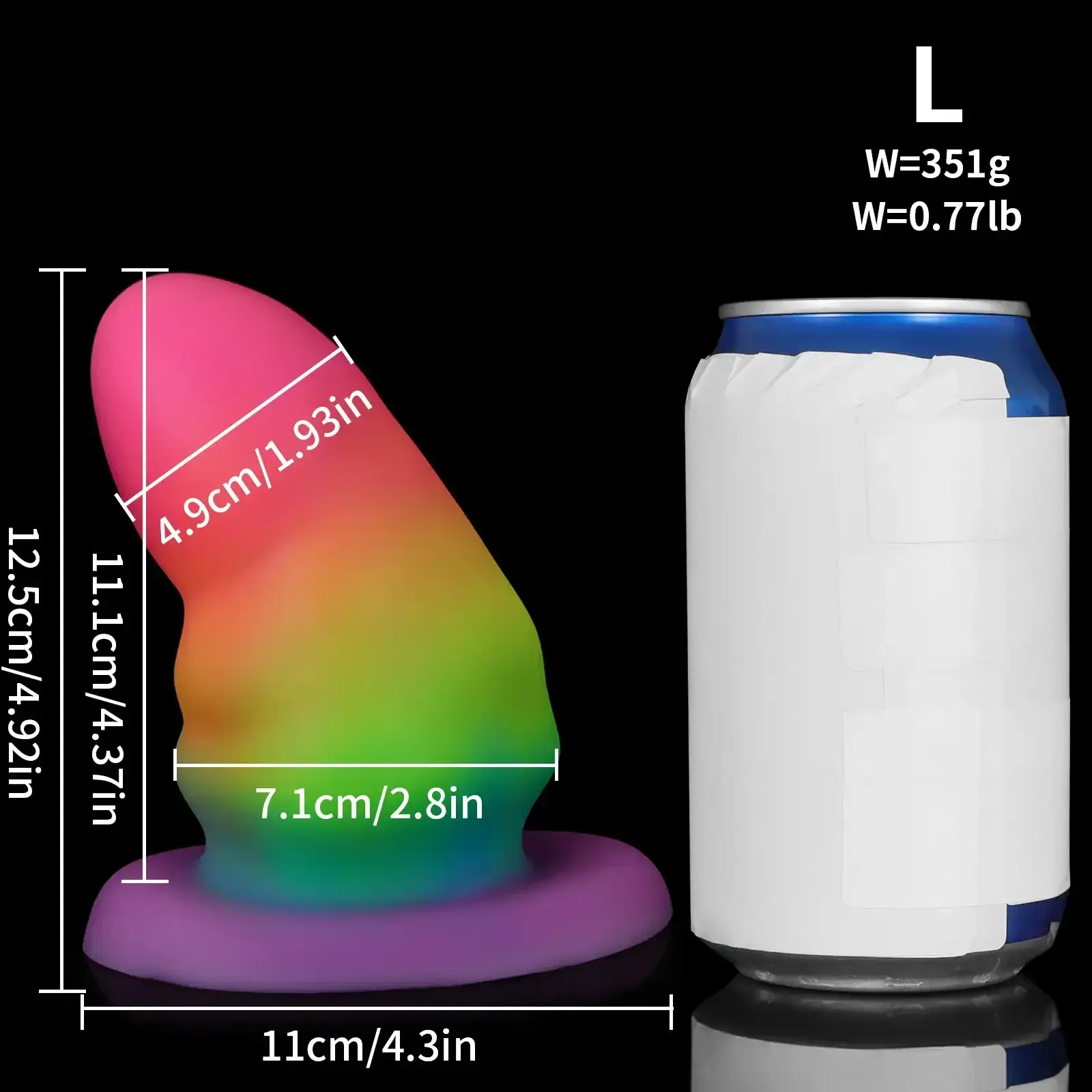 plug anal silicona suave extra grande