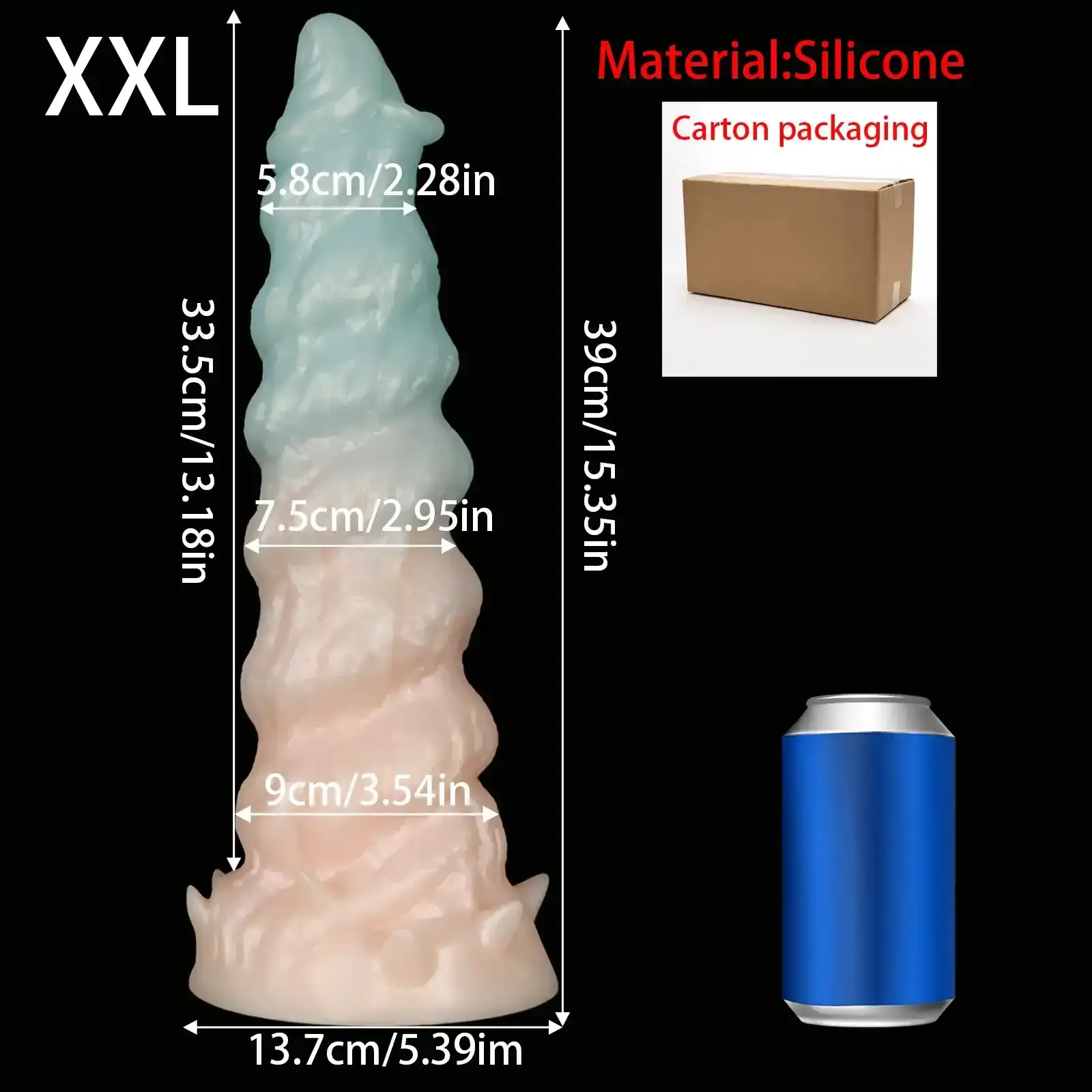 plug anal silicona texturizada fantasia
