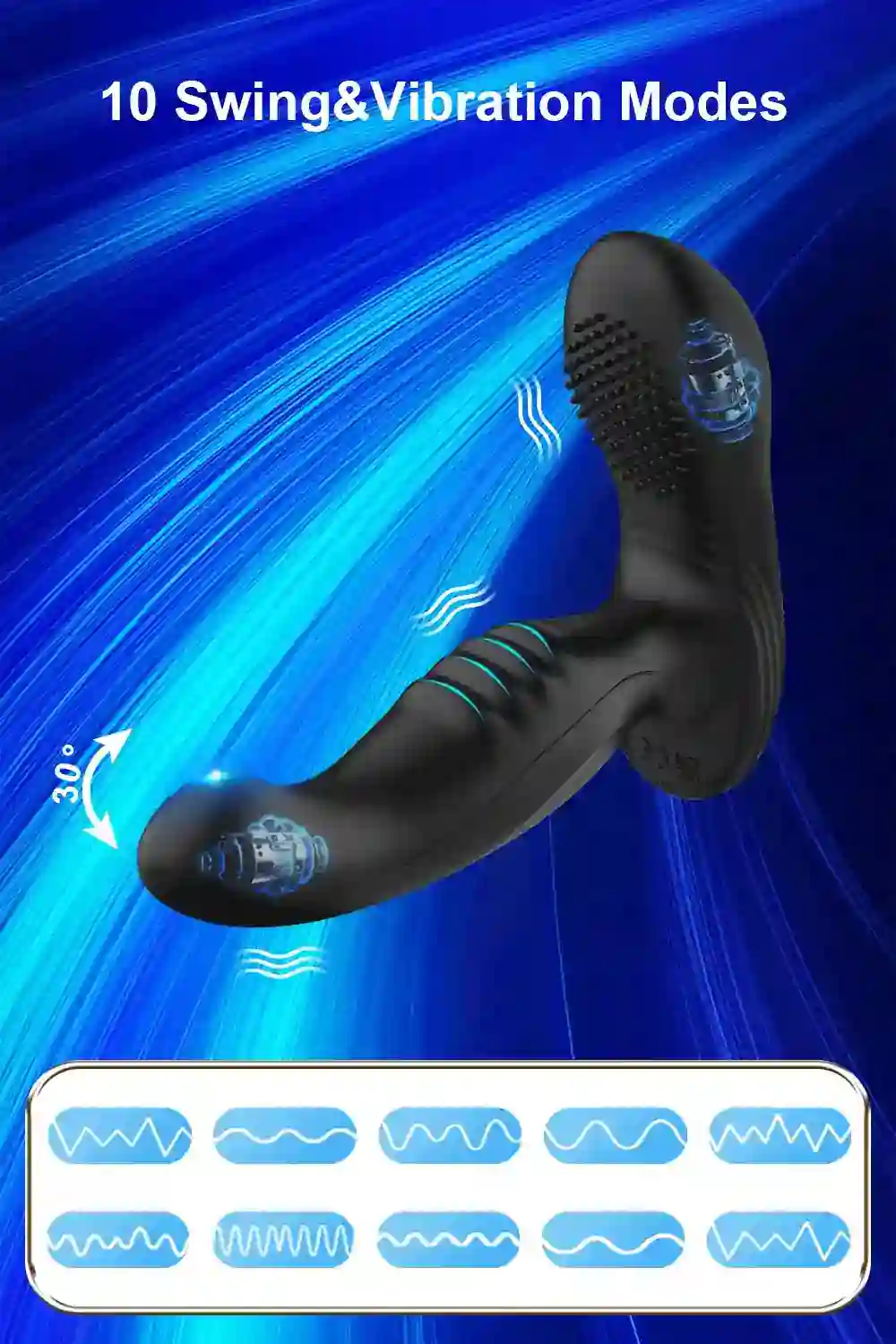 plug anal silicona vibracion musical