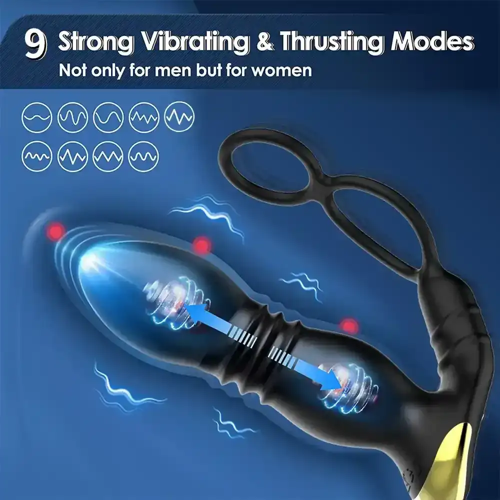 plug anal telescopico con control remoto