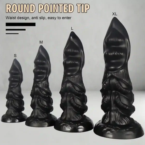 plug anal texturizado con fuerte succión