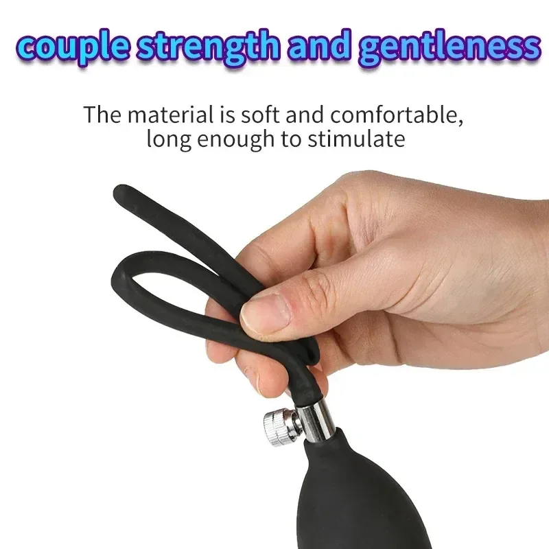 plug anal uretral inflable suave hombre