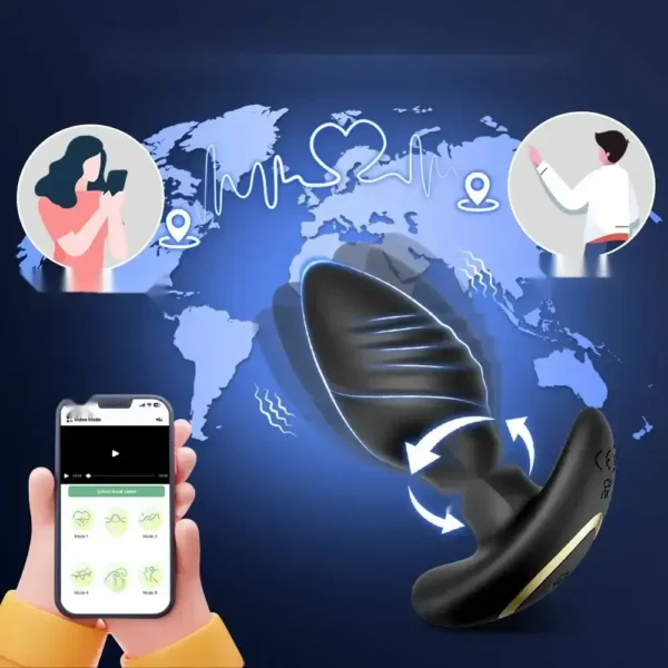 plug anal vibrante silicona app inalámbrico