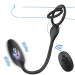 plug anal vibratorio con anillo silicona
