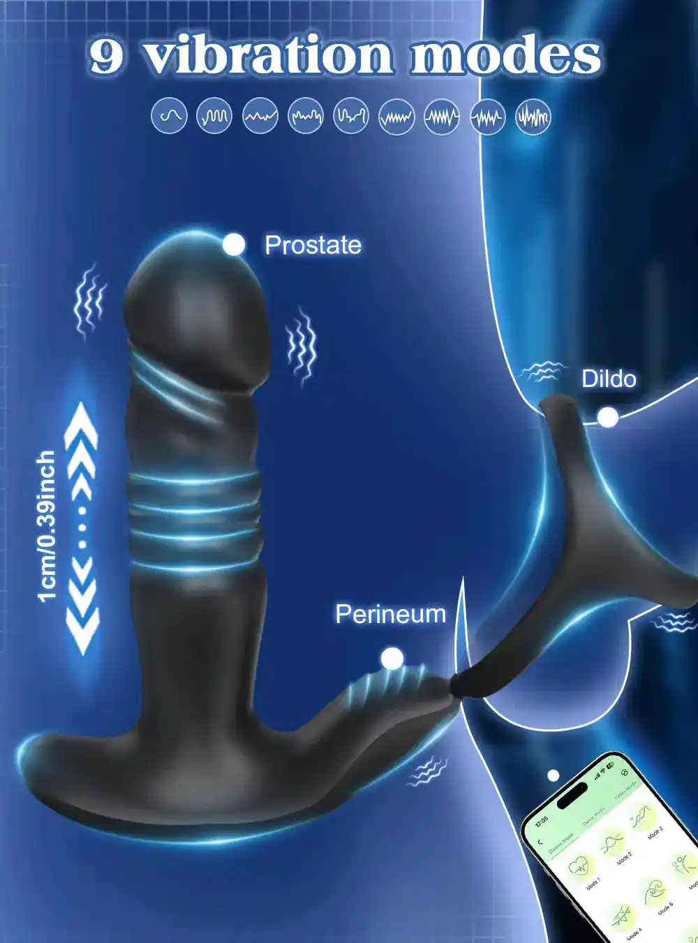 plug anal vibratorio con control remoto 3