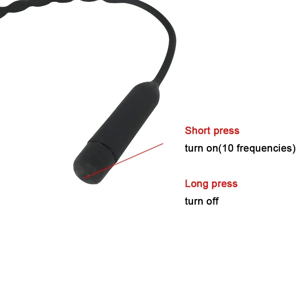 plug para uretra de silicona vibrante 1