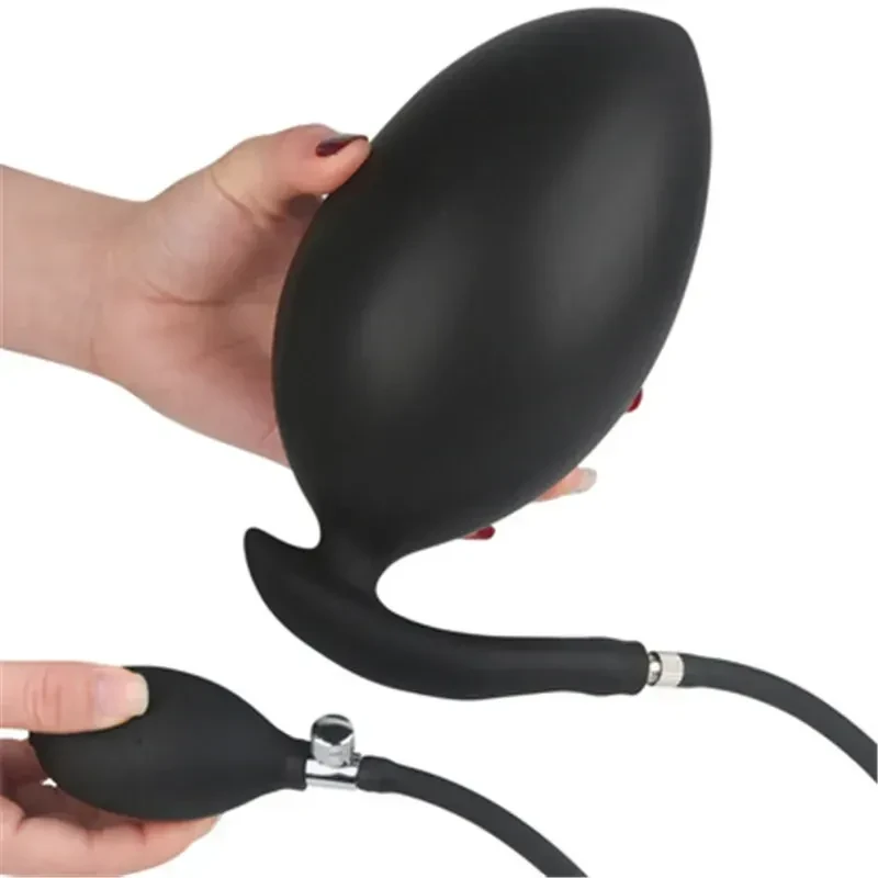 plug silicona masaje prostatico inflable