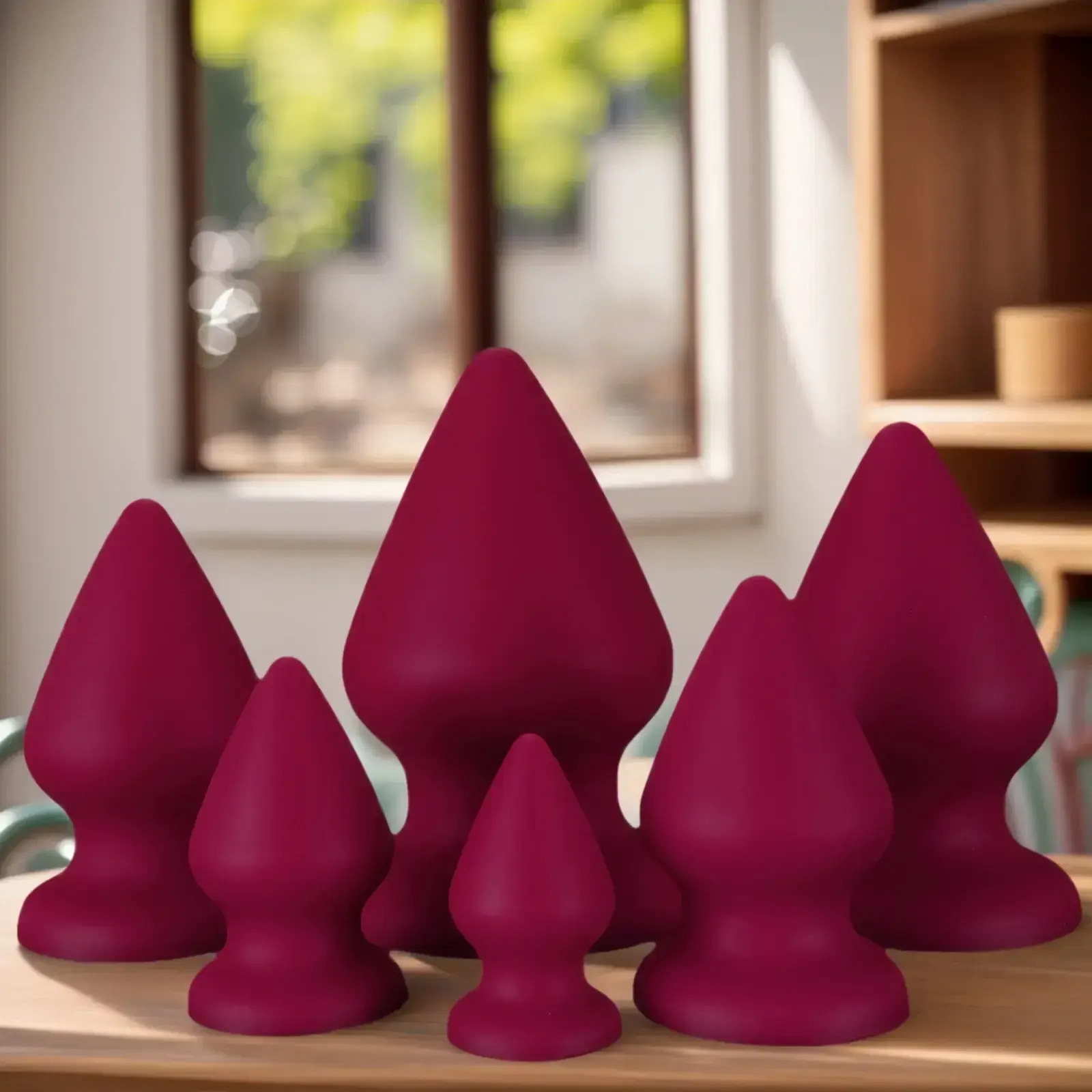 plugs anales silicona forma conica