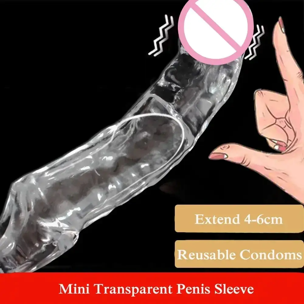 prolongador pene con textura tpe