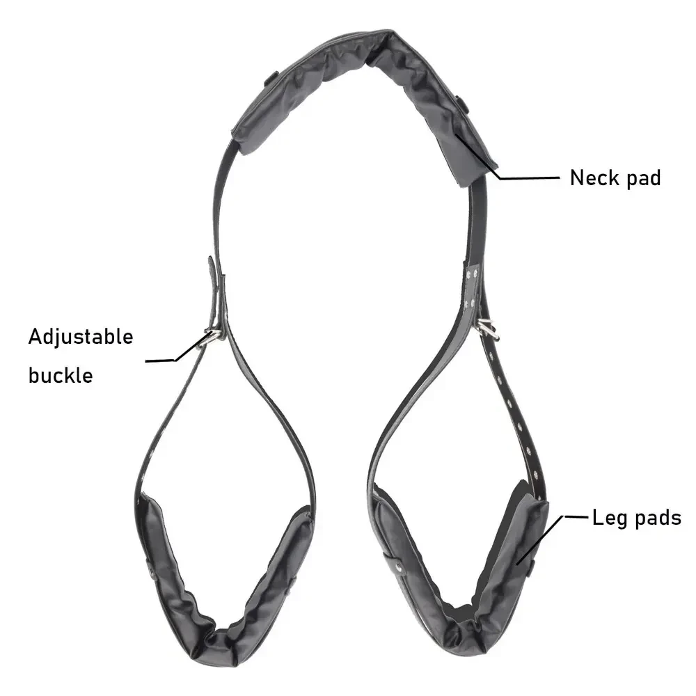 restricciones bdsm cuero con acolchado suave