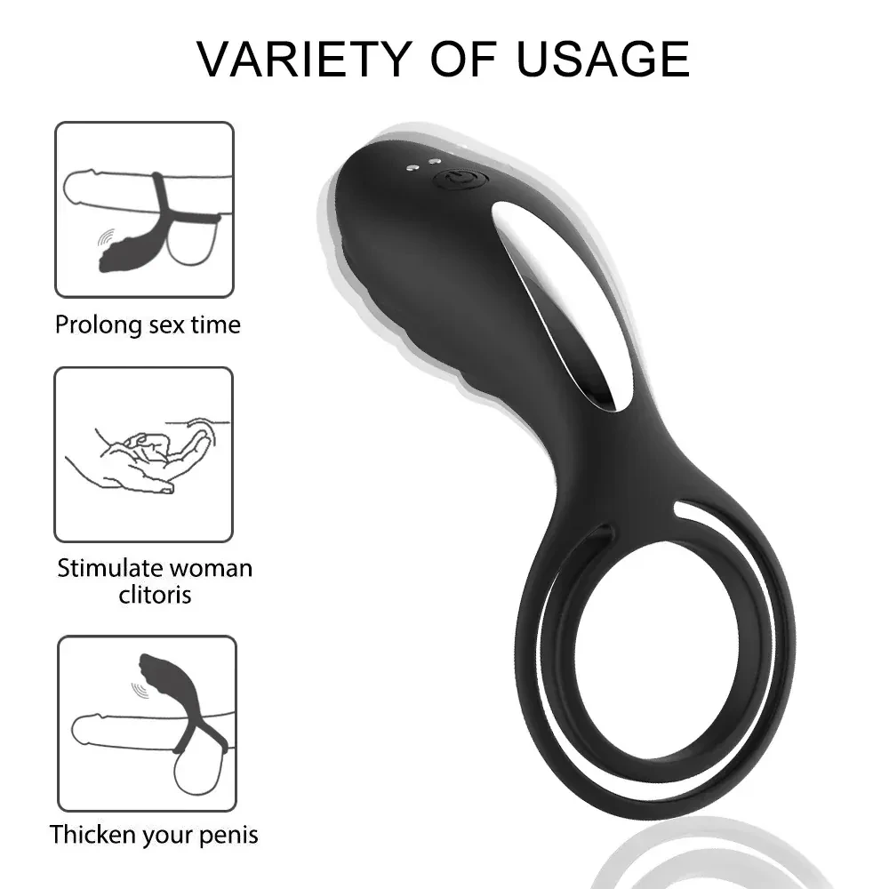 retardante sexual anillo vibrador usb
