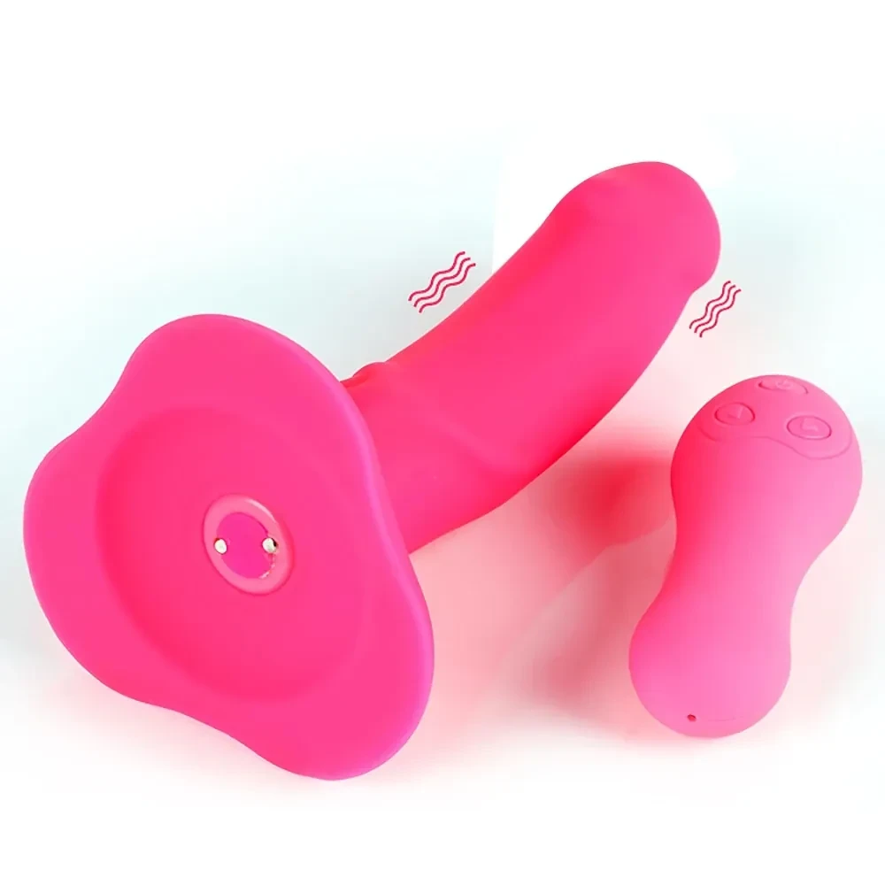 sextoy con arnes y control remoto