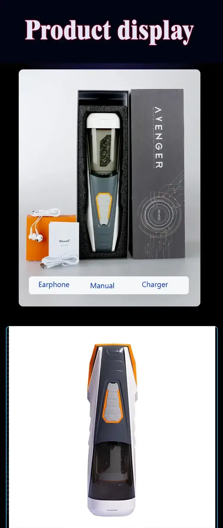 sextoy masculino calefaccion rotacion profunda