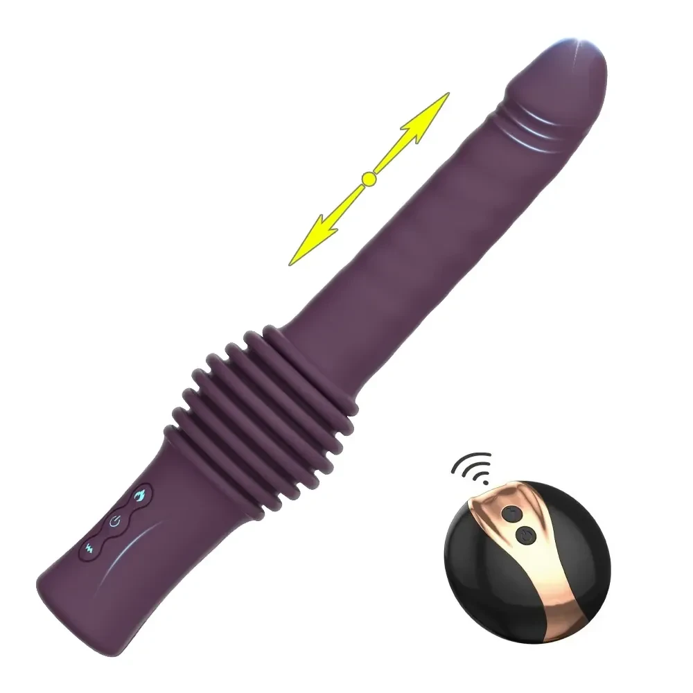 sextoy silicona con vibracion y empuje