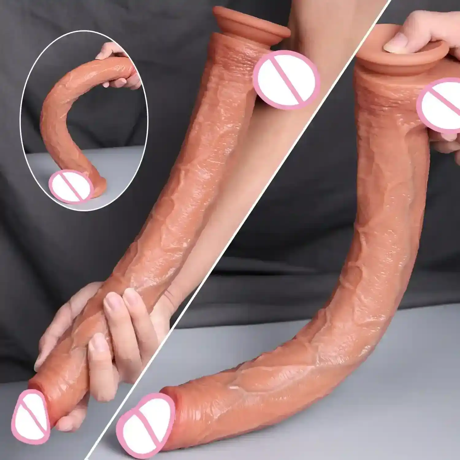 silicona medica dildo extra largo