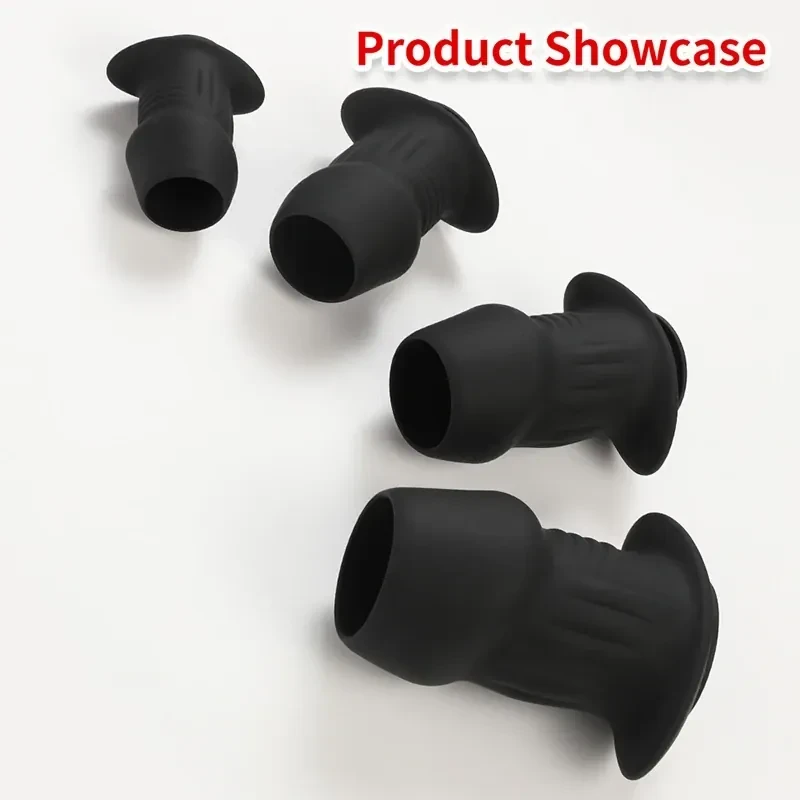 silicona medica negra plug anal hombre
