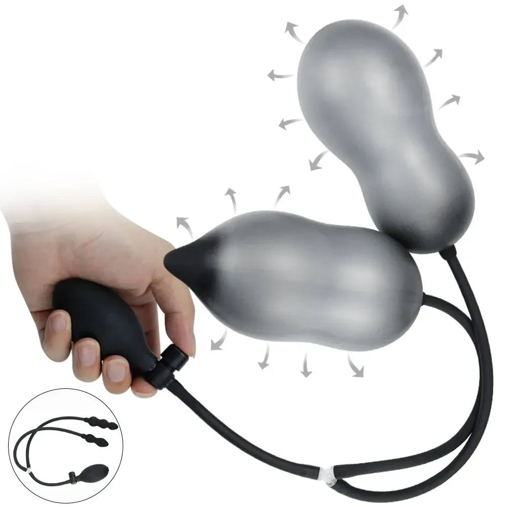 silicona medica plug anal inflable 2