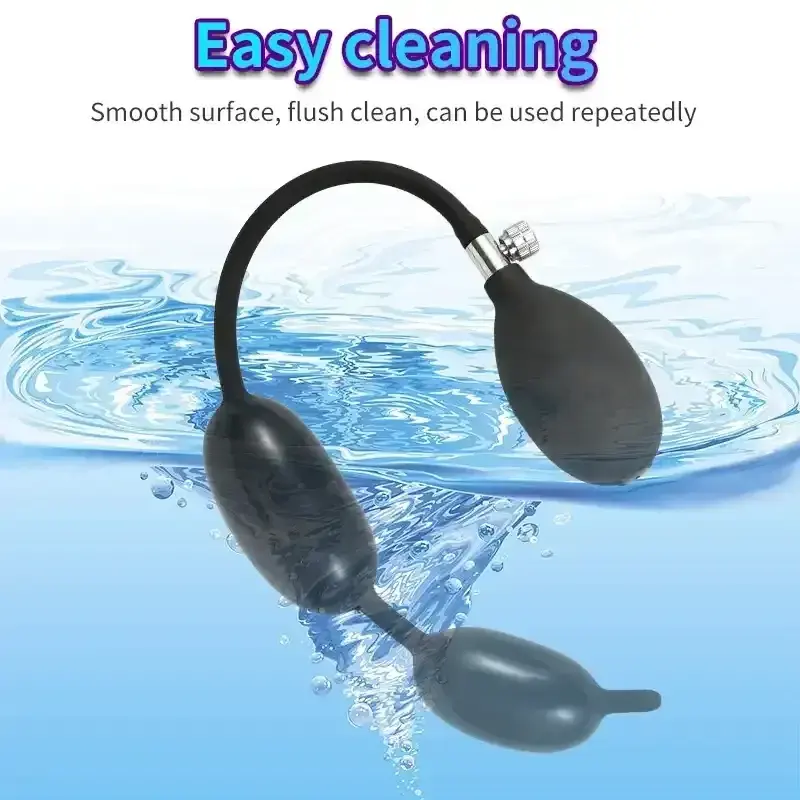 silicona medica plug anal inflable suave