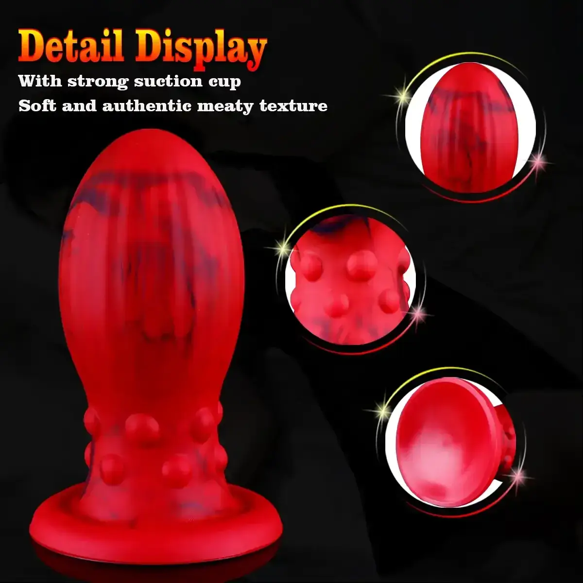 silicona medica plug anal texturizado 1