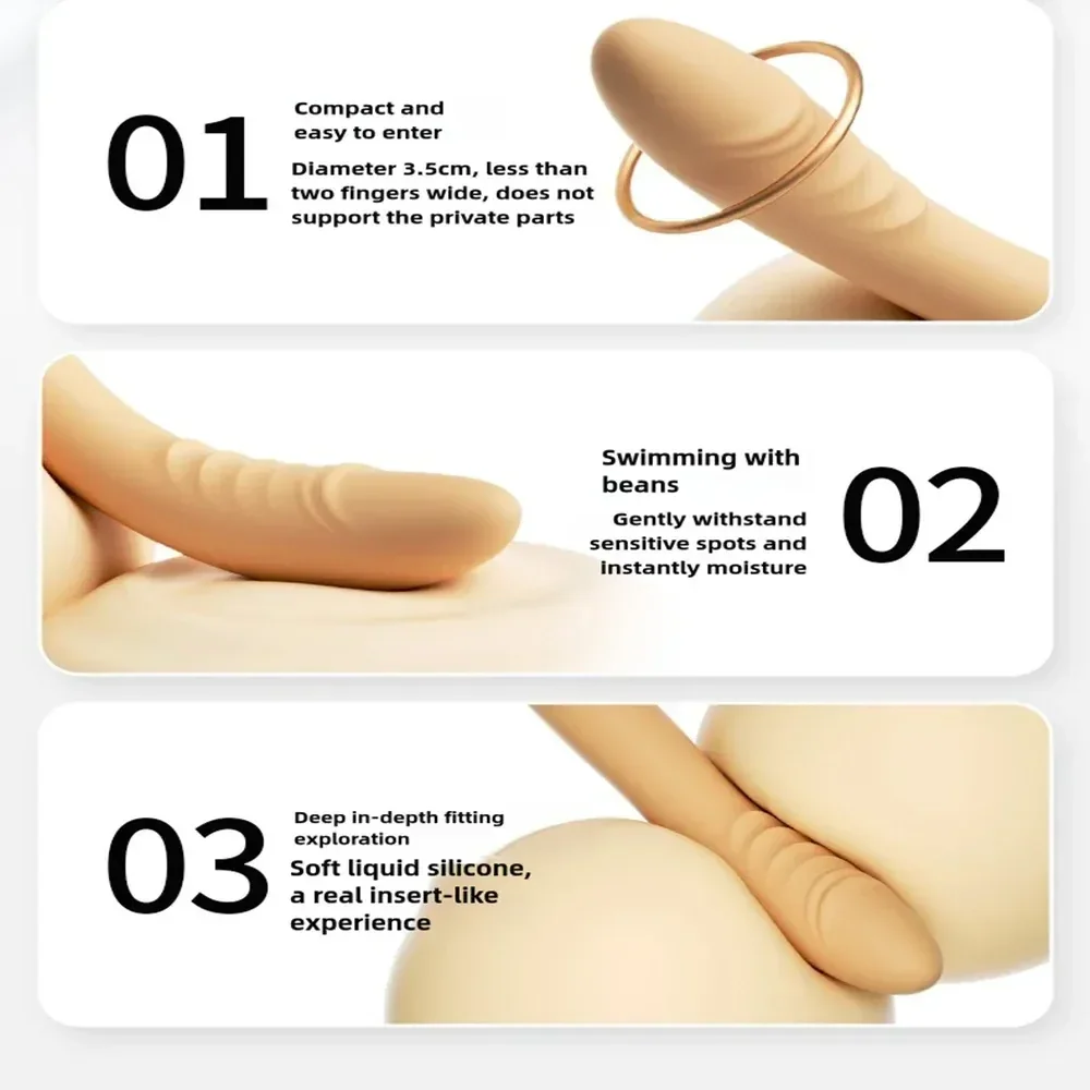 silicona medica suave vibrador con modos