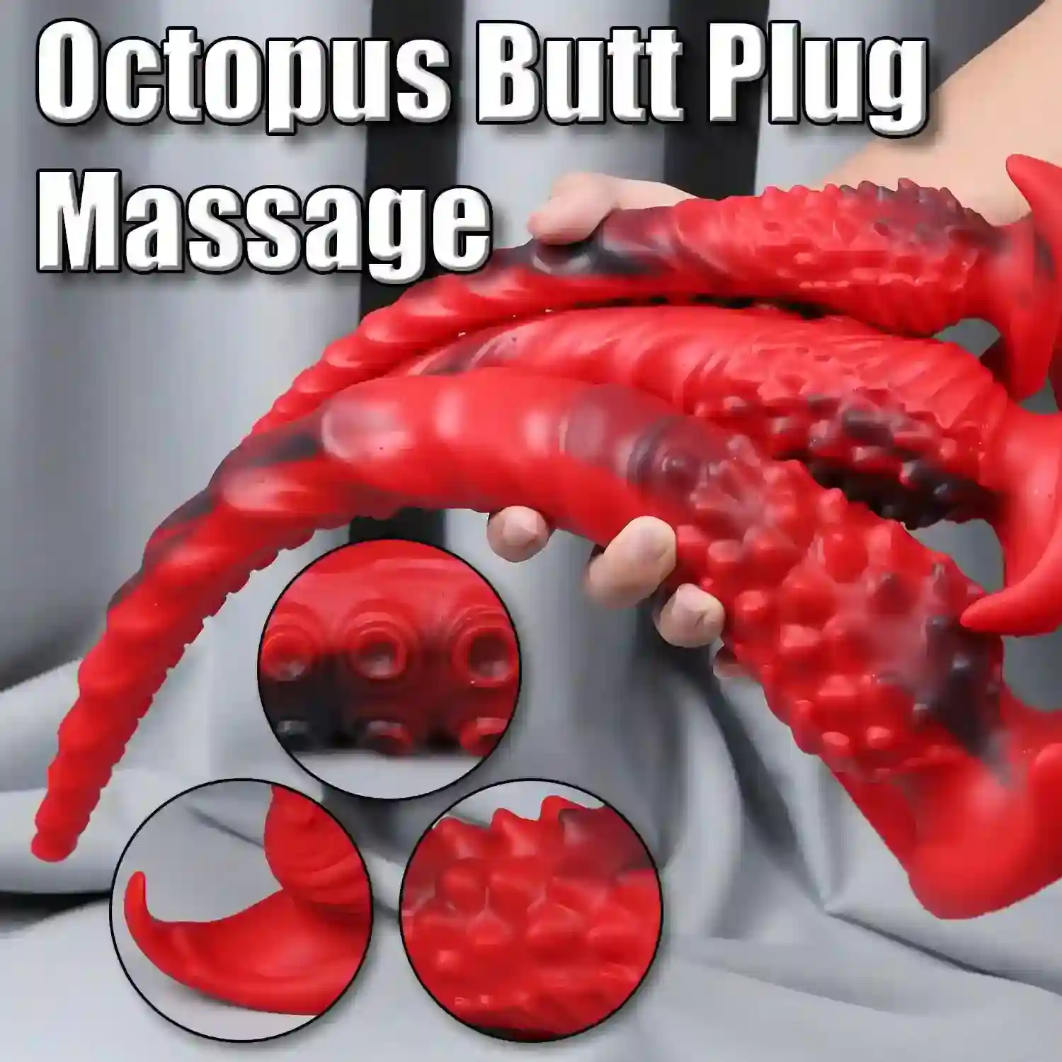 silicona plug anal forma tentaculo