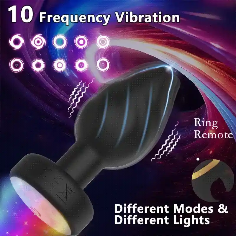 silicona suave plug anal con control