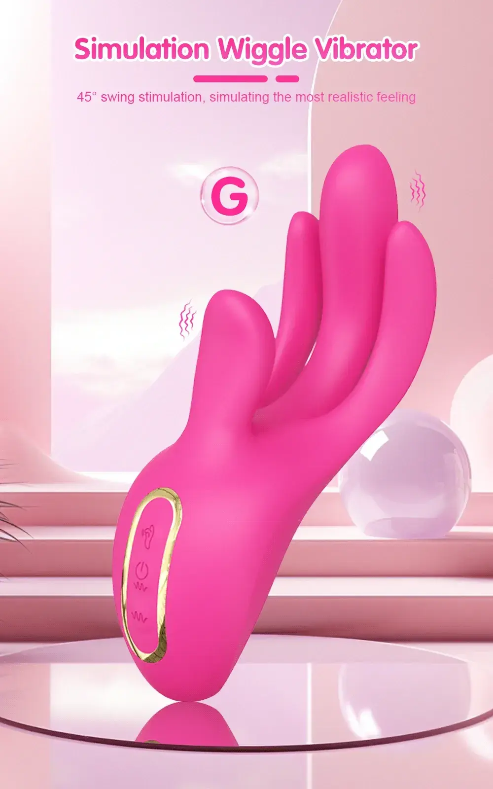 silicona vibrador clitoris con balanceo