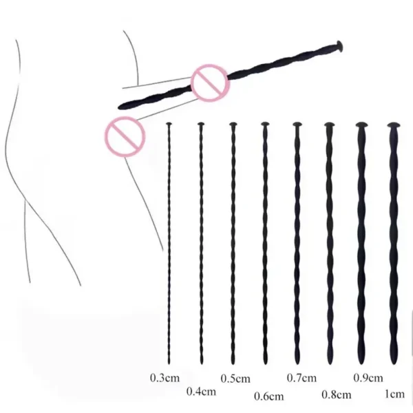 sonda uretral flexible silicona médica