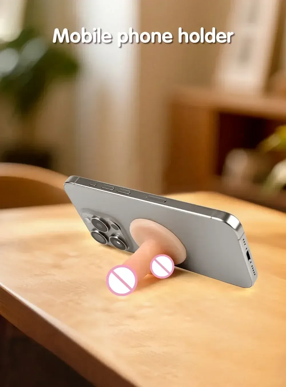 soporte para telefono con dildo realista