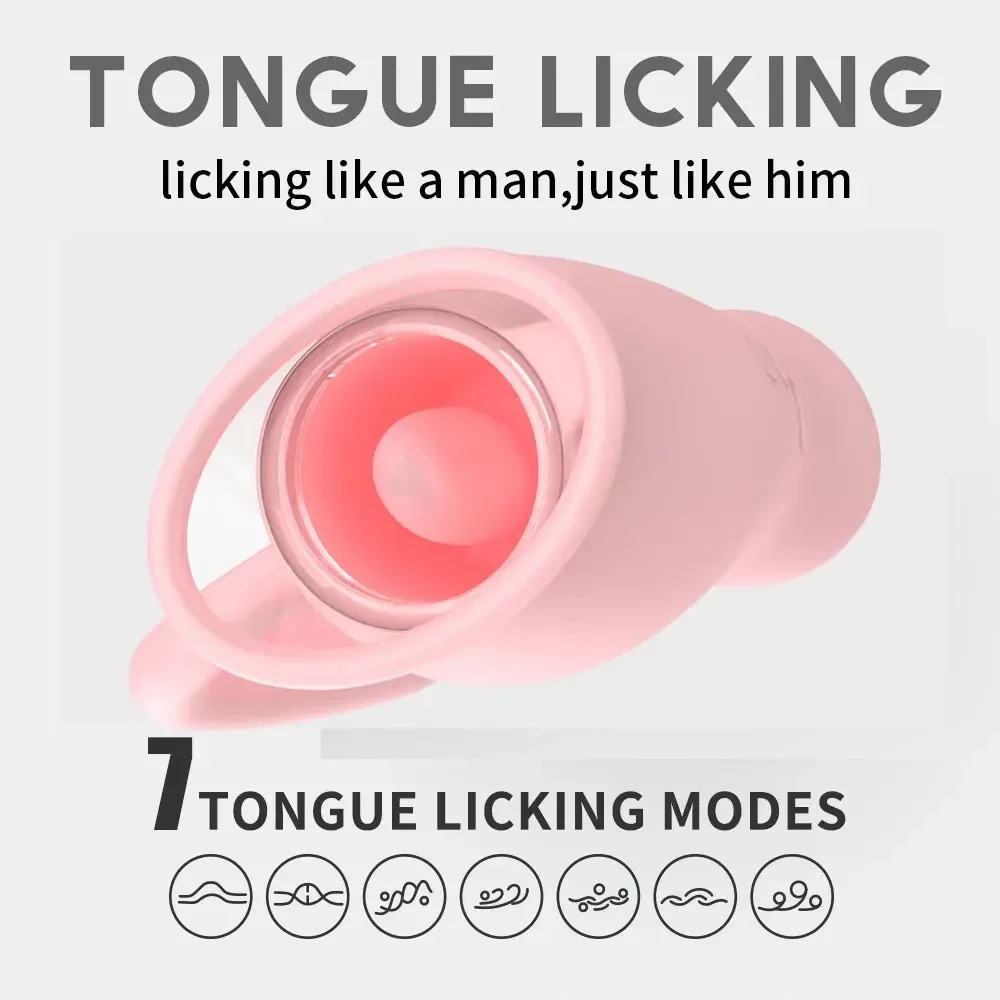 succionador clitoridiano con lengua suave