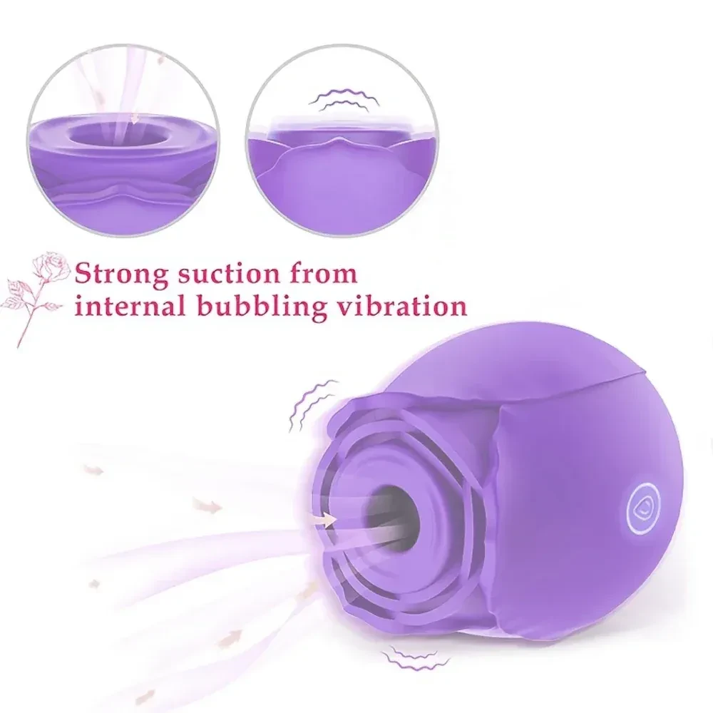 succionador clitoris discreto forma de rosa