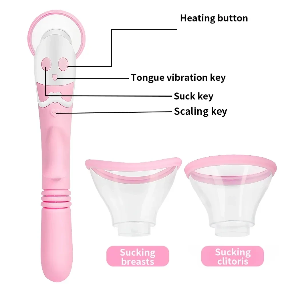 succionador rosa para clitoris recargable