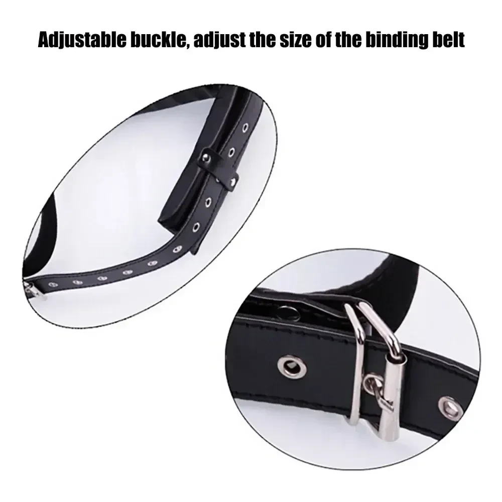 sujeciones de cuero bdsm acolchadas ajustables