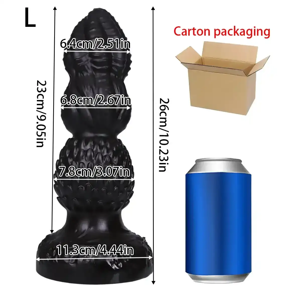 tapon anal de plastico ergonomico