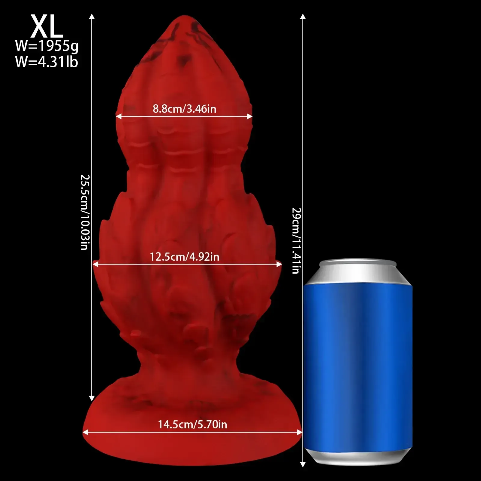 tapon anal grande de silicona