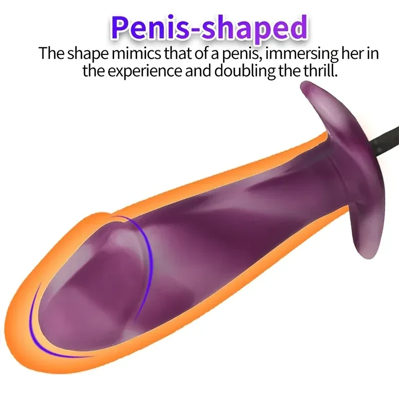 tapon anal inflable adaptable con textura