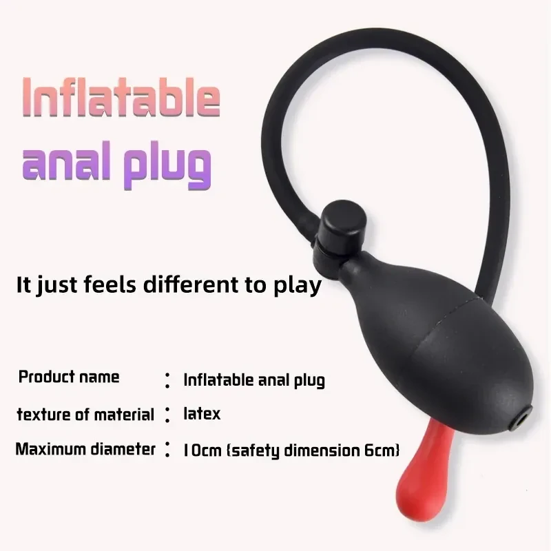 tapon anal inflable silicona suave