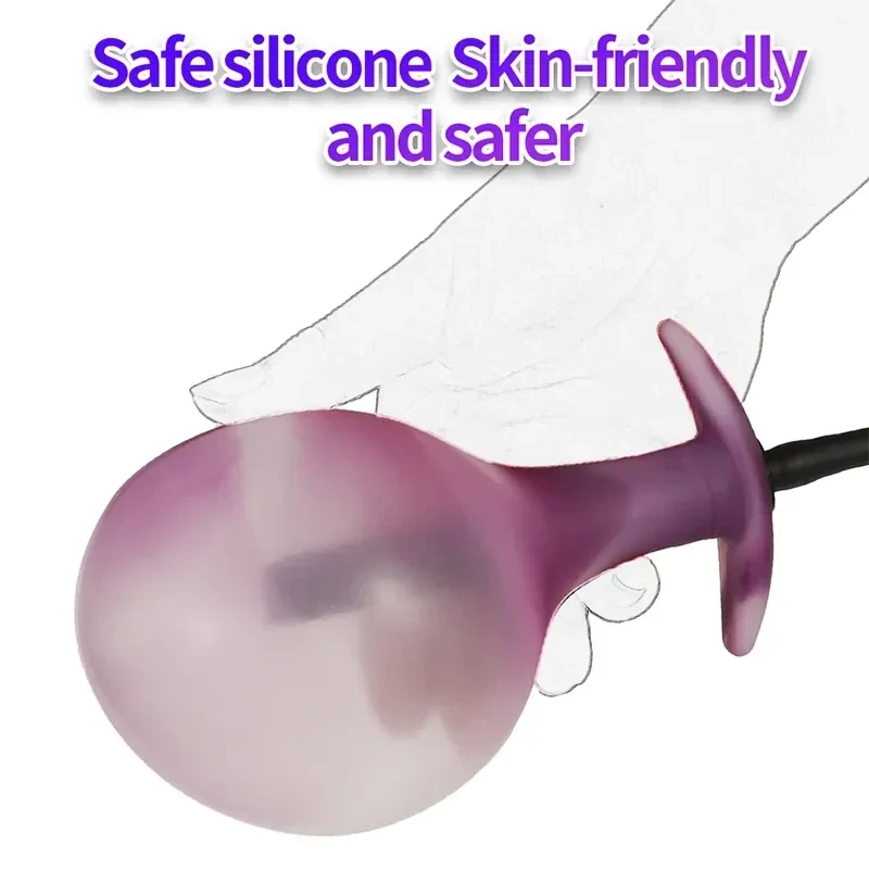 tapon anal inflable silicona suave ajustable