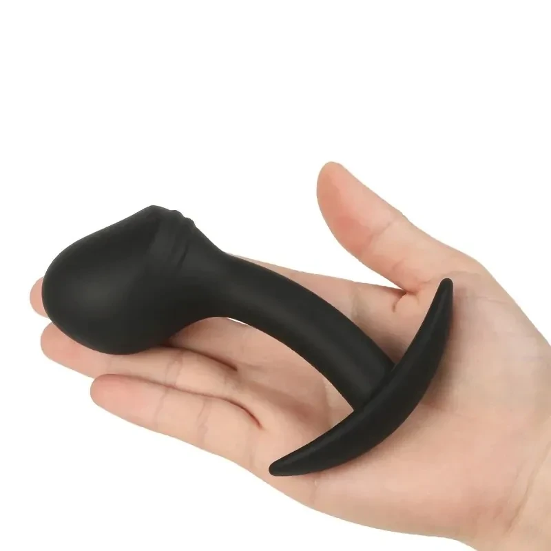 tapón anal negro punta cónica